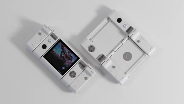 OneXSugar gets demoed live — watch the dual-screen Android handheld transform into a Switch and a 3DS