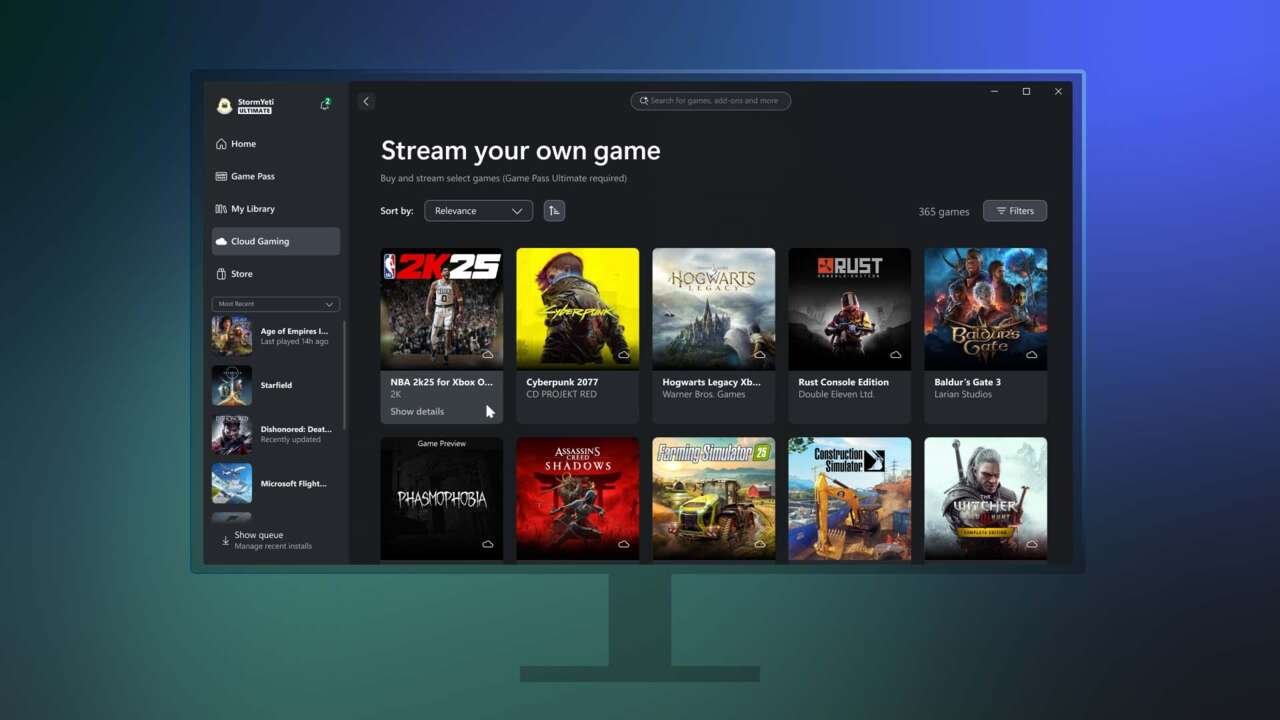 Xbox PC App Now Lets You Stream Your Own Games, Including Console Exclusives