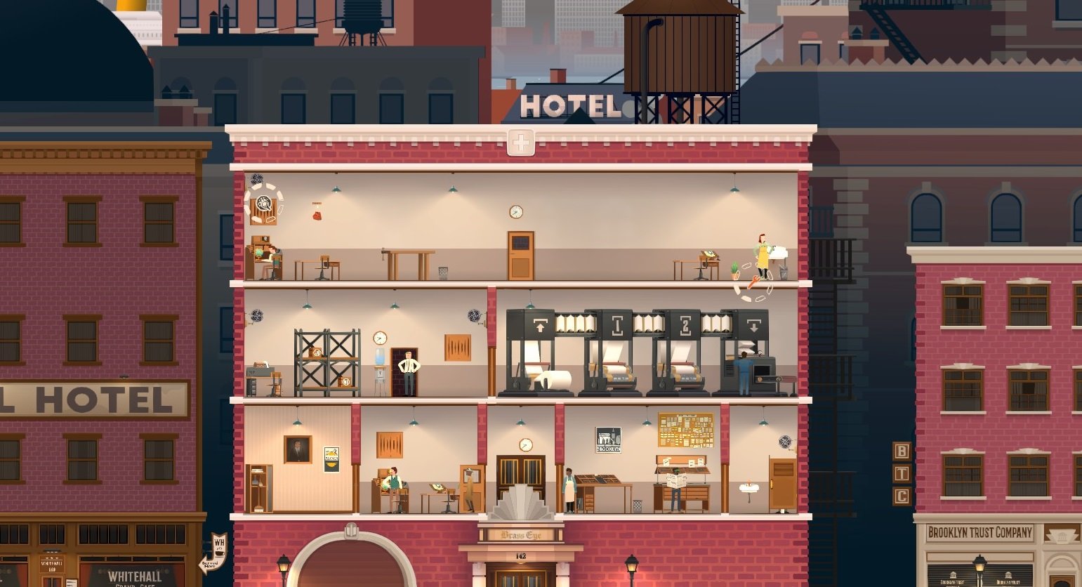 1930s media mogul sim News Tower leaves early access in November, letting you build your journalism empire on the shoulders of the Mafia