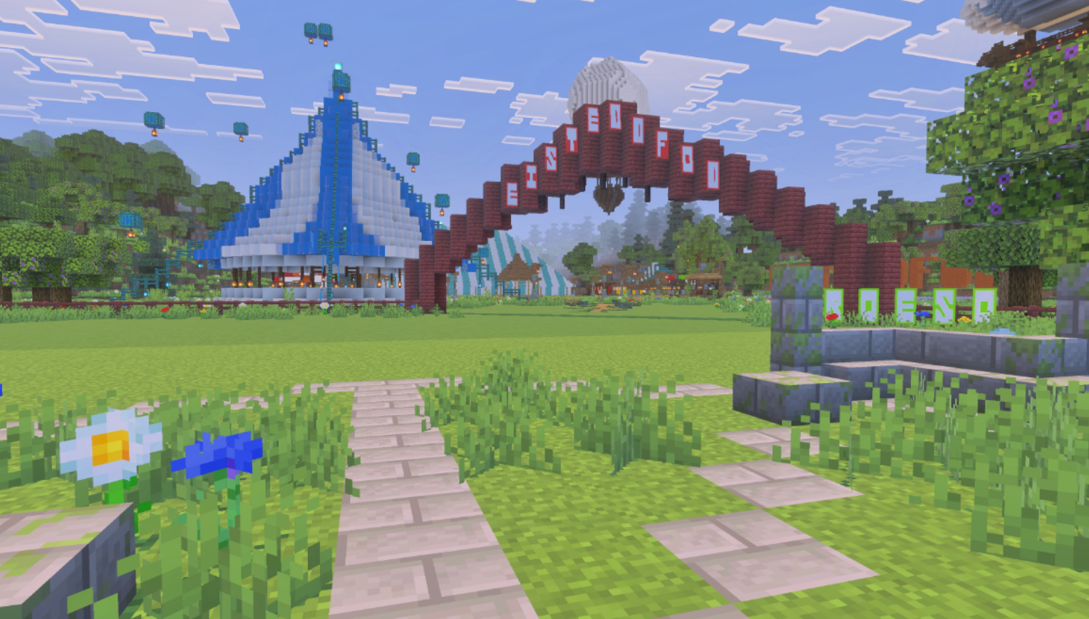 Eisteddfod village recreated in Minecraft by Wrexham Uni academics