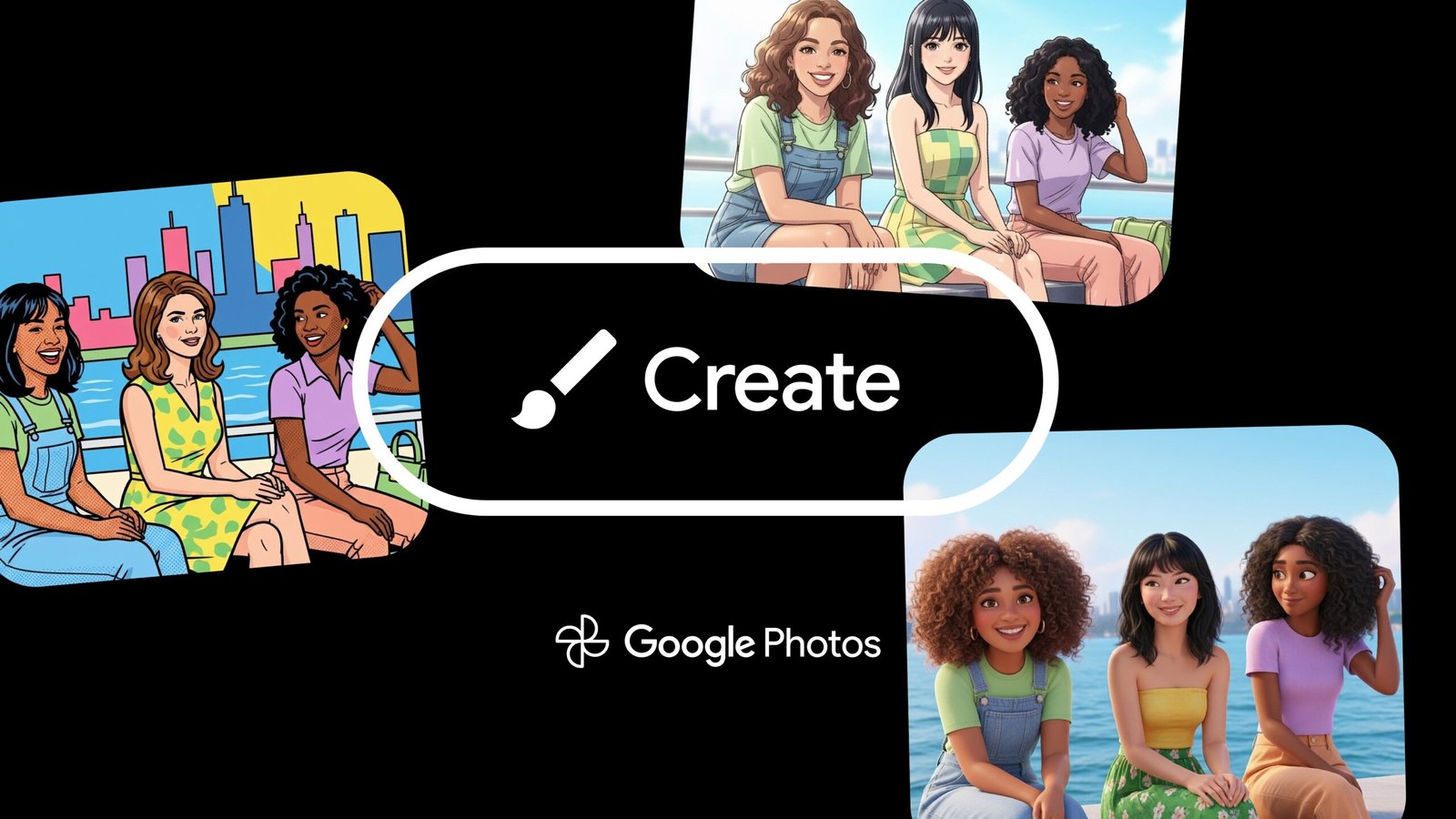 Explore Google Photos' latest update: 'Create' tab unveils exciting AI tools