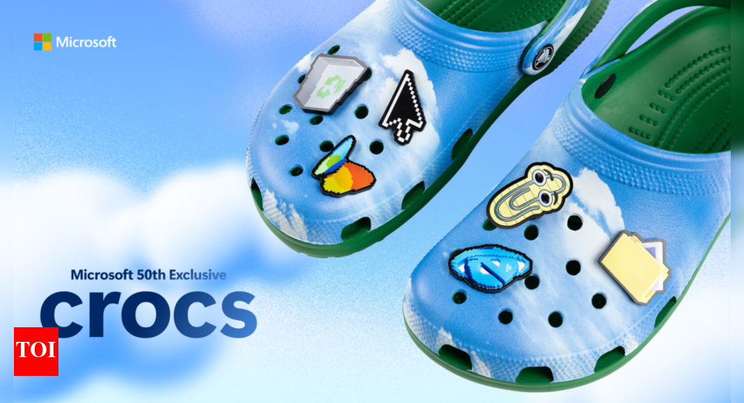 Get over the nostalgic Windows Ugly Sweaters, Windows XP crocs are now a thing - The Times of India