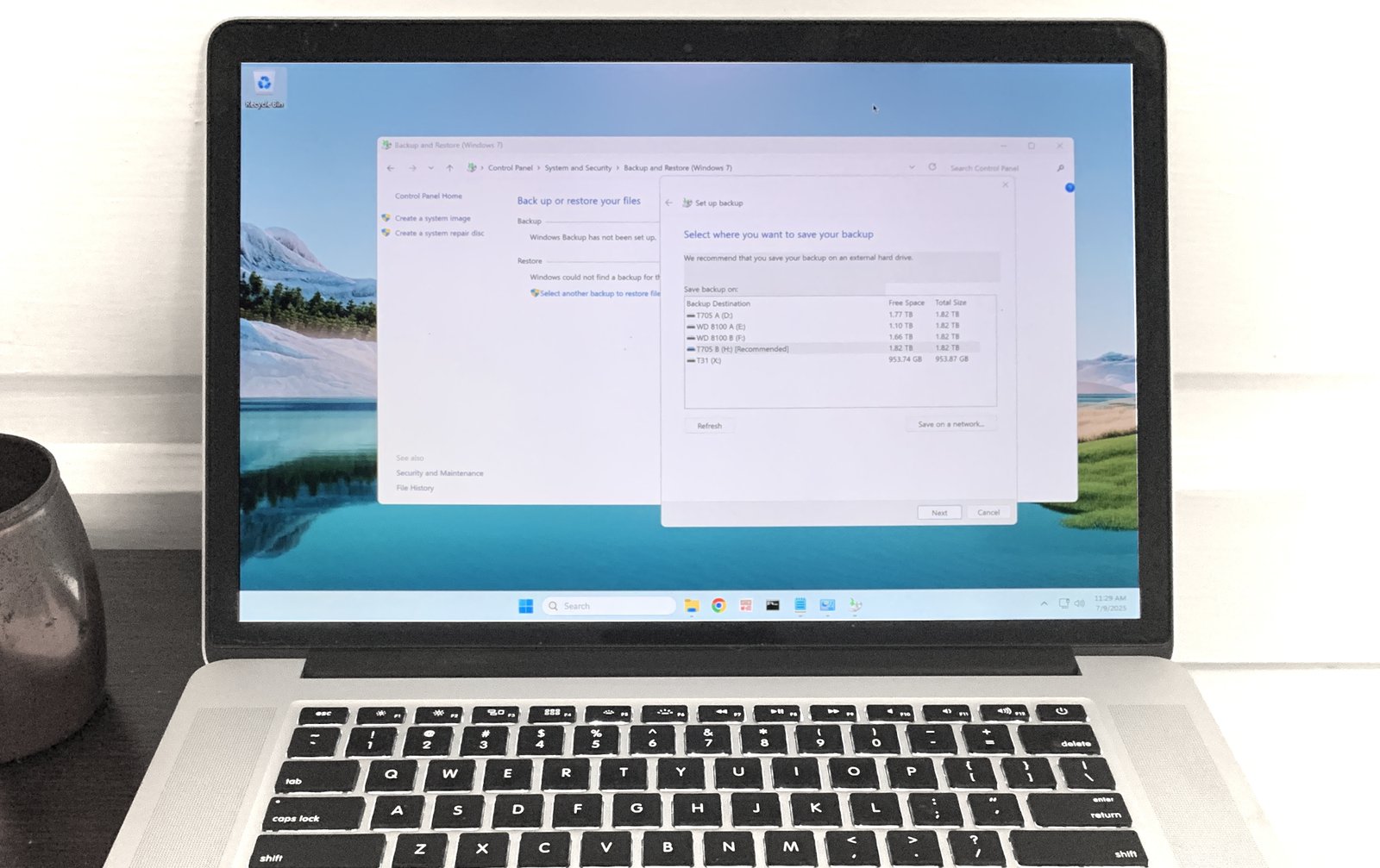 Tested: Backup and Restore (Windows 7) has just two jobs, but manages only one