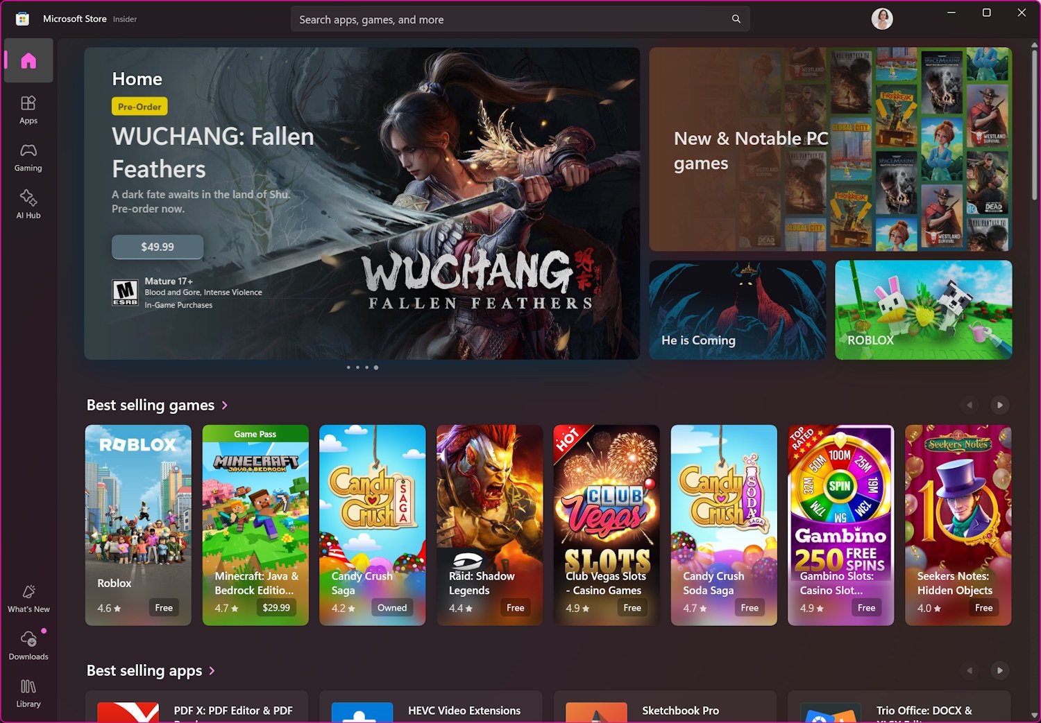 The Microsoft Store loses the option to disable automatic updates