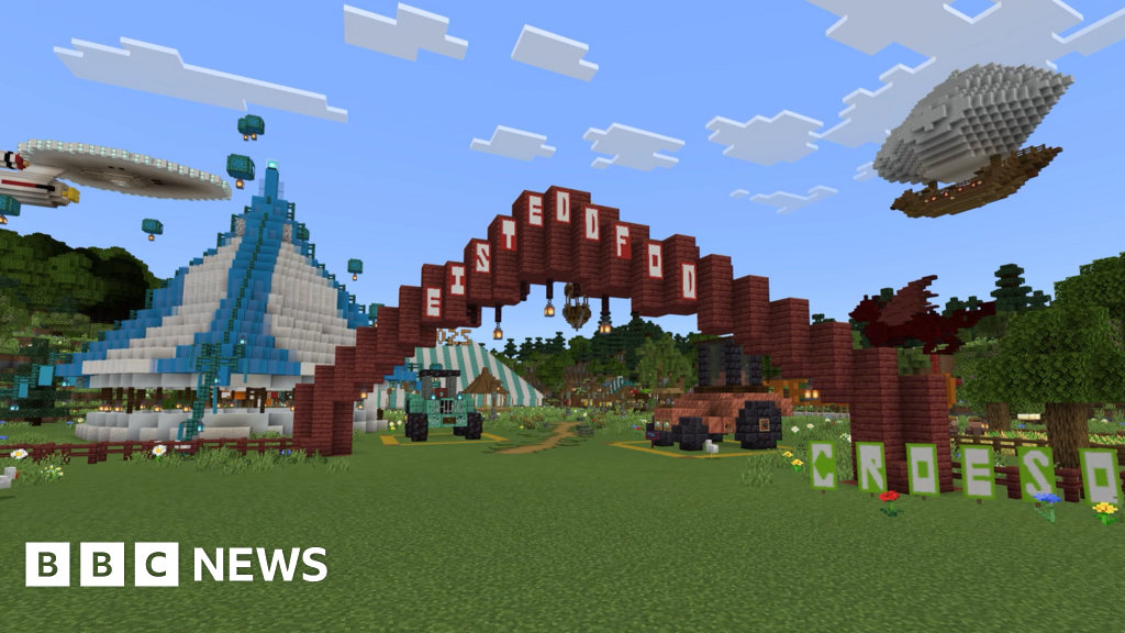 Wrexham University gamers build Wrexham Eisteddfod on Minecraft