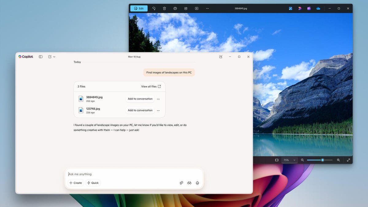 You can search for files in Windows using Copilot now