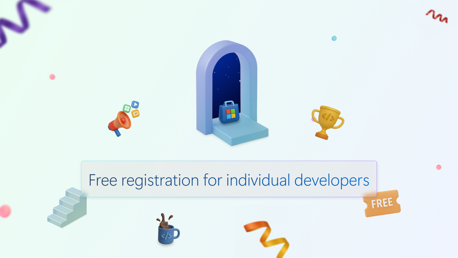 Free developer registration for individual developers on Microsoft Store
