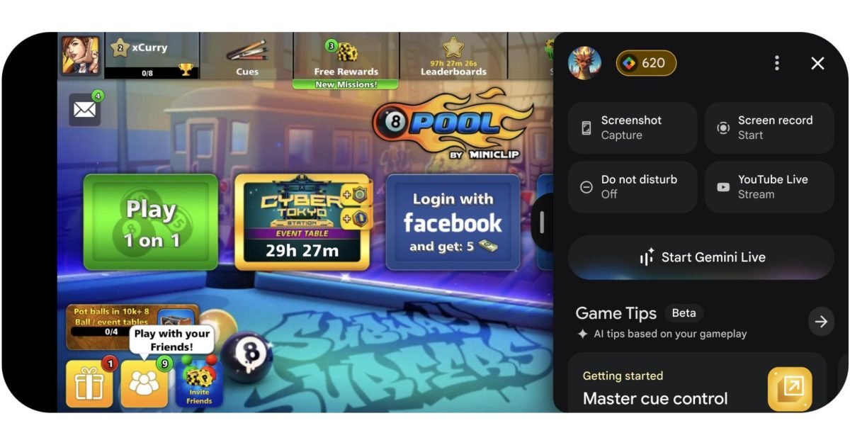 Play Games Sidekick is Gemini Live for Android games