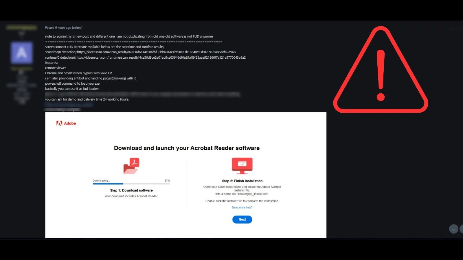 Threat Actors Selling New Undetectable RAT as ’ScreenConnect FUD Alternative’