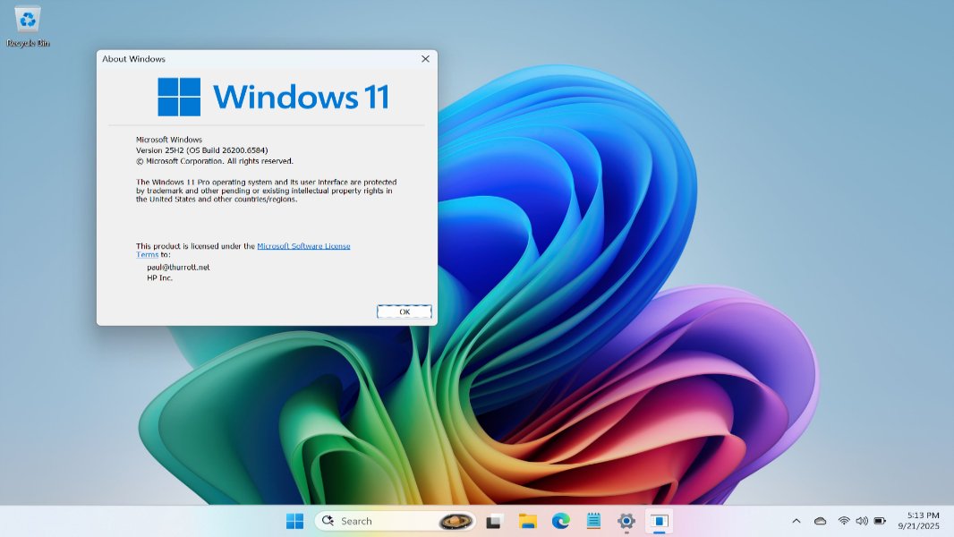 Windows 11 Version 25H2 ISOs and eKBs Are Available