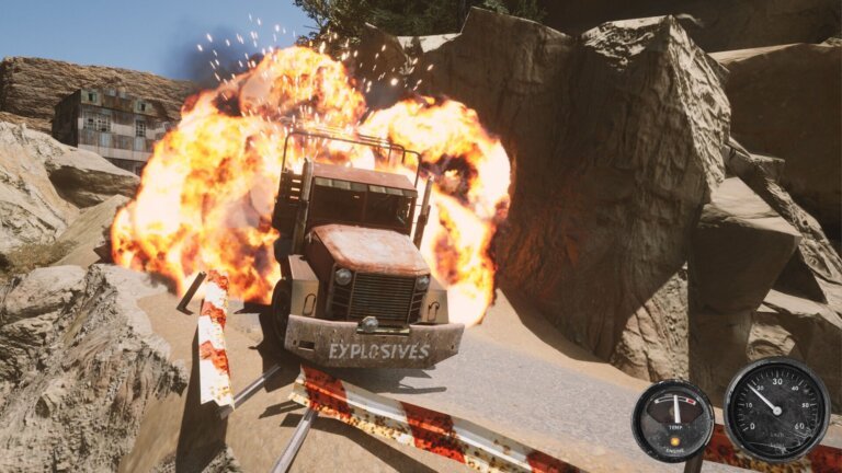 Drive a truck filled with explosives across horrible terrain in this gnarly mix of Snowrunner and Baby Steps—inspired by one of Hollywood's most misunderstood films