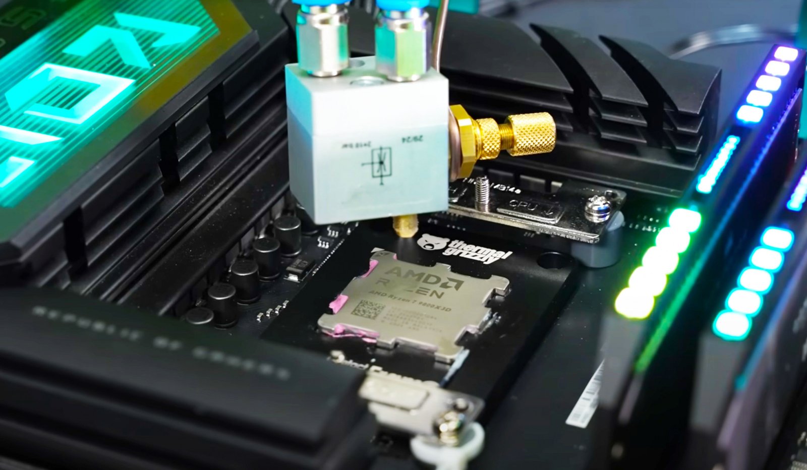 Forget water cooling, this guy just cooled an AMD Ryzen 7 9800X3D gaming CPU by spraying coolant directly onto it, and you need to see it in action
