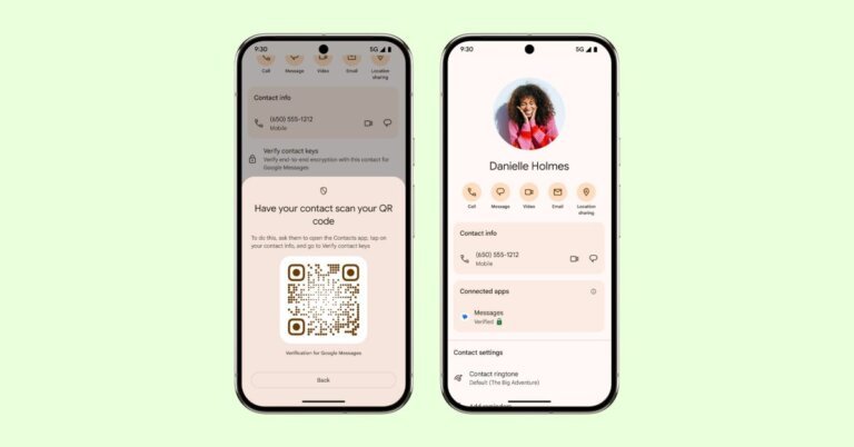 Google Messages adds Key Verifier and spam link detection