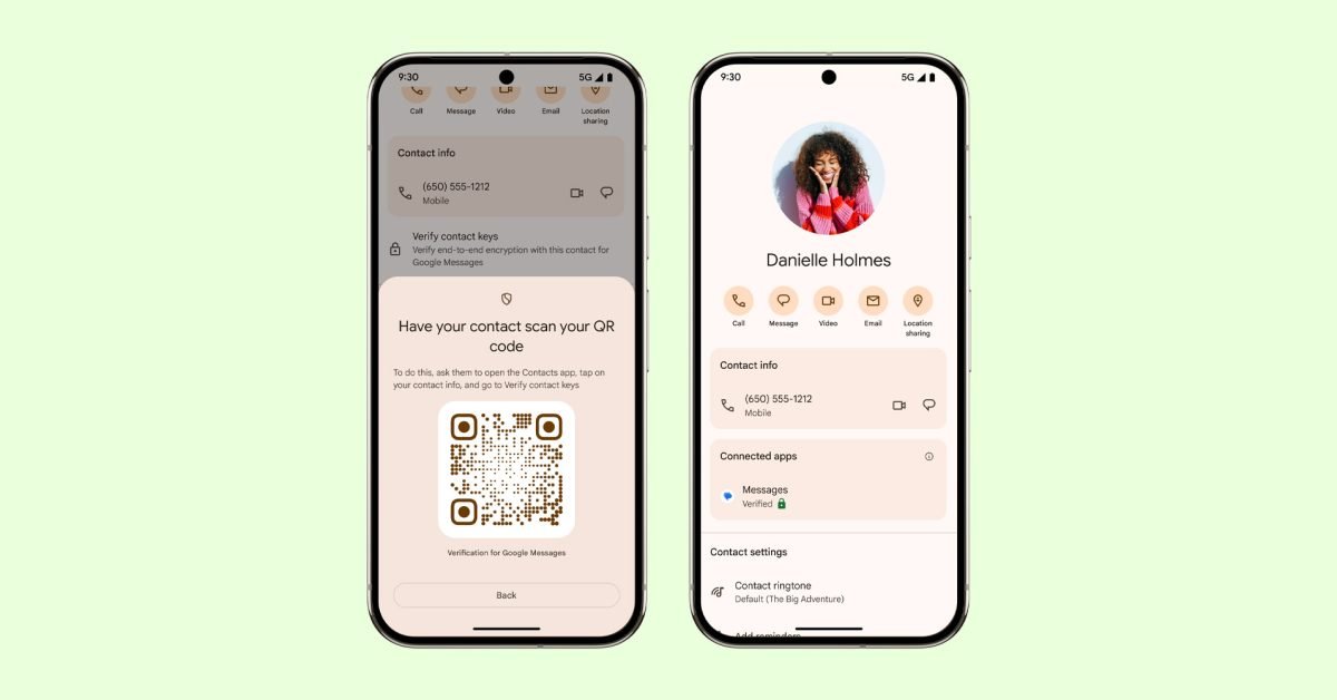 Google Messages adds Key Verifier and spam link detection