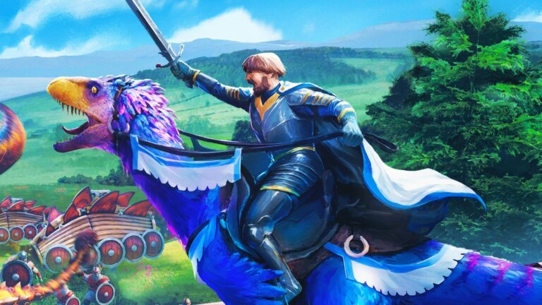 I never knew I needed a medieval RTS game with dinosaurs, until now