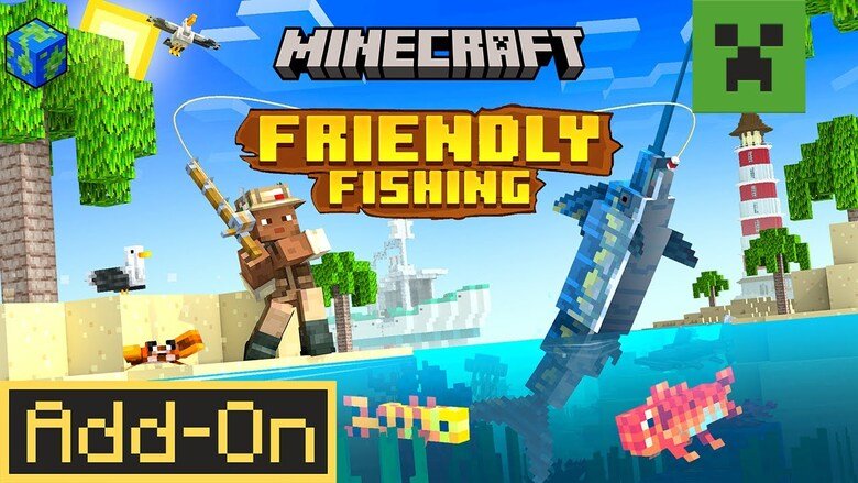 Minecraft x Friendly Fishing Add-On Now Available
