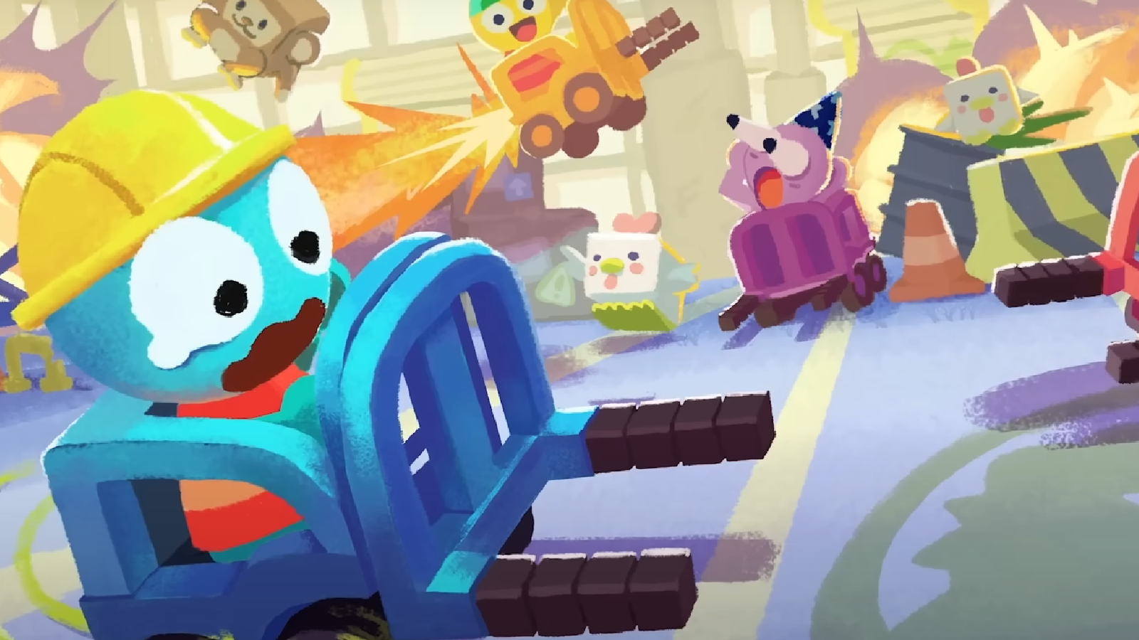 Peak dev's next co-op game—Crashout Crew—is like spinning a plate, except the plate has a bunch of dynamite on it, and also somebody put bees in the road