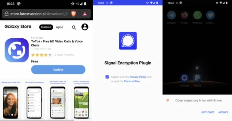 Warning: Beware of Android Spyware Disguised as Signal Encryption Plugin and ToTok Pro