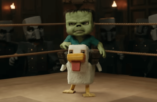 How the ‘Minecraft Movie’ VFX team created that viral ‘chicken jockey’ moment