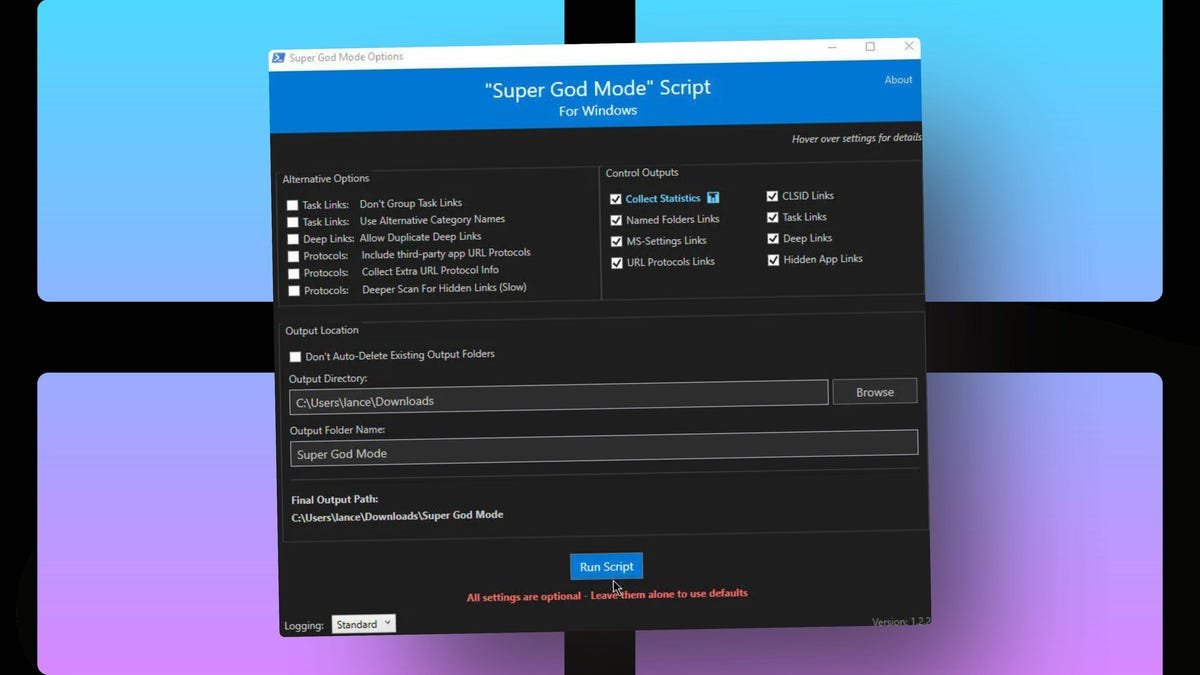 I activated a secret Super God Mode in Windows