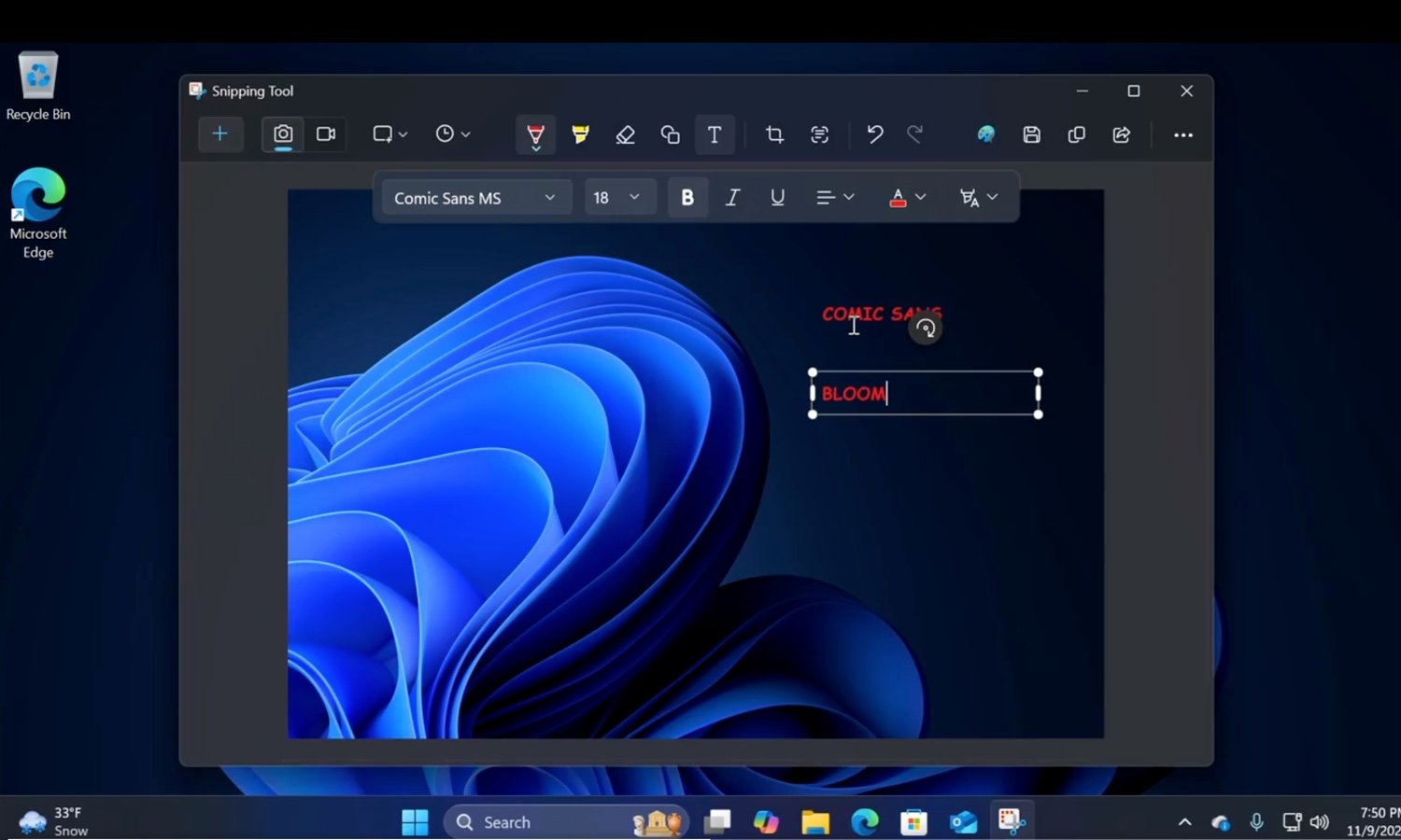 Microsoft is updating Windows 11’s Snipping Tool with option to add text to screenshots