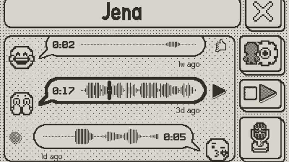 There's a cute voice messaging app for Playdate now