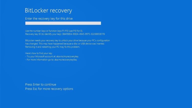 Windows 11 25H2 and 24H2 October Update Triggers BitLocker Recovery