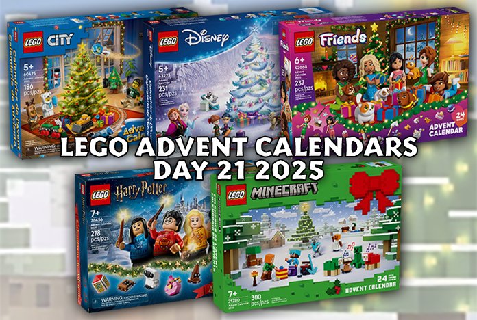 LEGO CITY, Disney, Friends, Harry Potter and Minecraft Advent Calendars 2025 - Day 21
