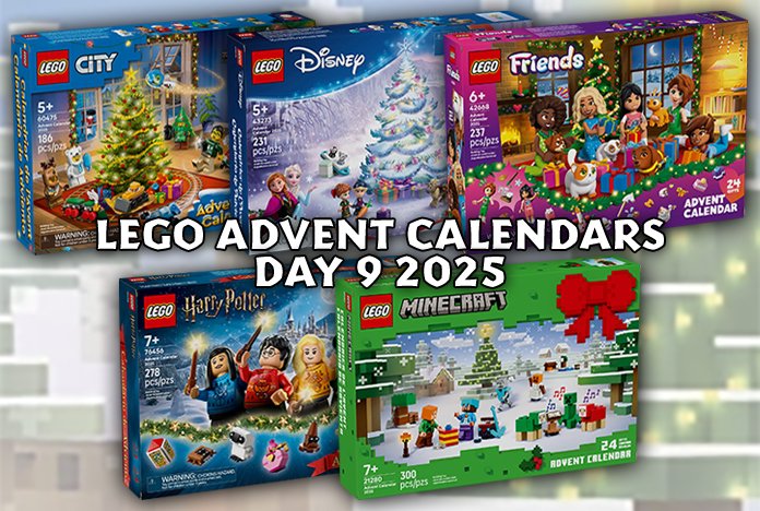 LEGO CITY, Disney, Friends, Harry Potter and Minecraft Advent Calendars 2025 - Day 9