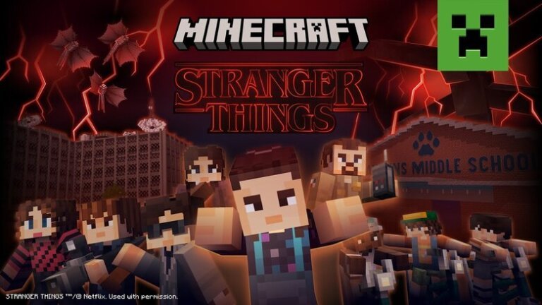 Minecraft x Stranger Things DLC now available