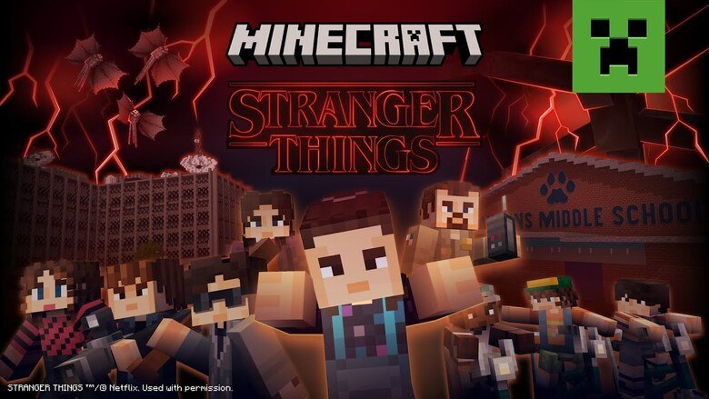 Minecraft x Stranger Things DLC now available
