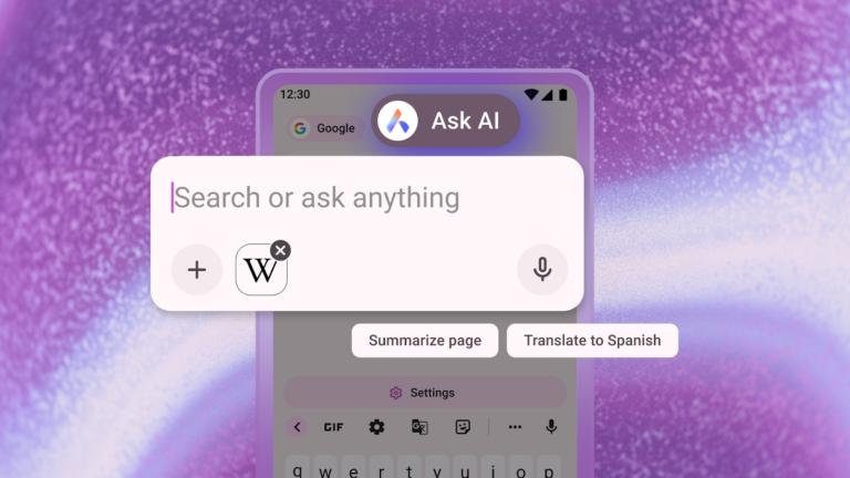Opera brings desktop AI features to its Android app