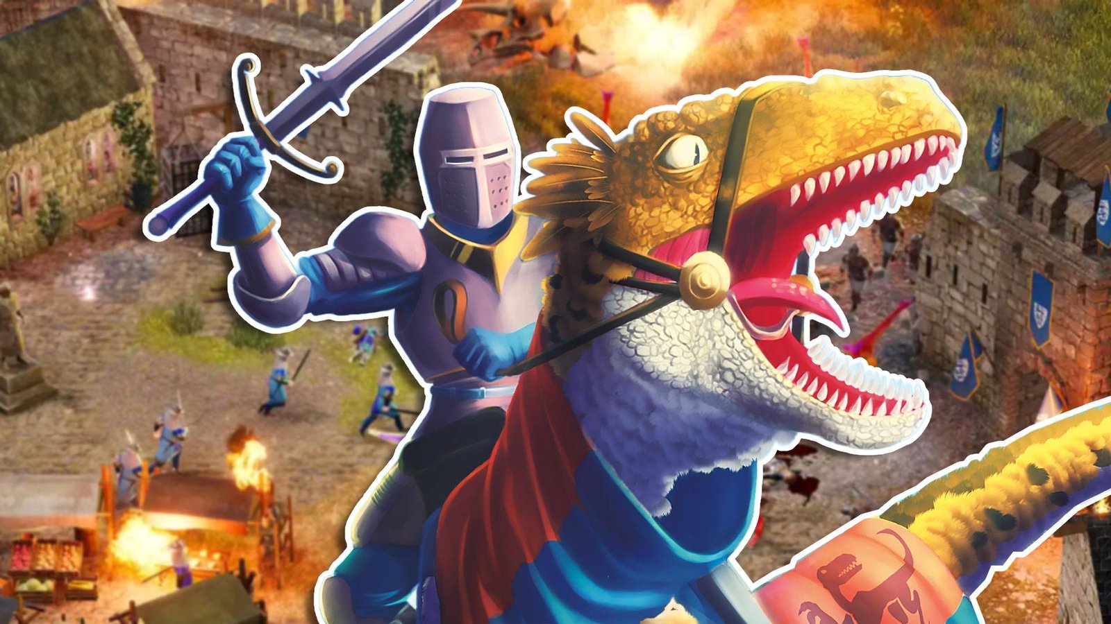 This new RTS game's latest playtest showed me that medieval dinosaur warfare is more than just a meme