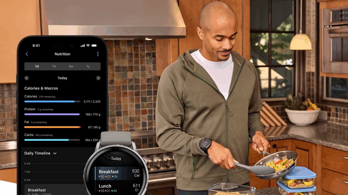 Garmin finally adds native food tracking, but you’ll have to pay for it