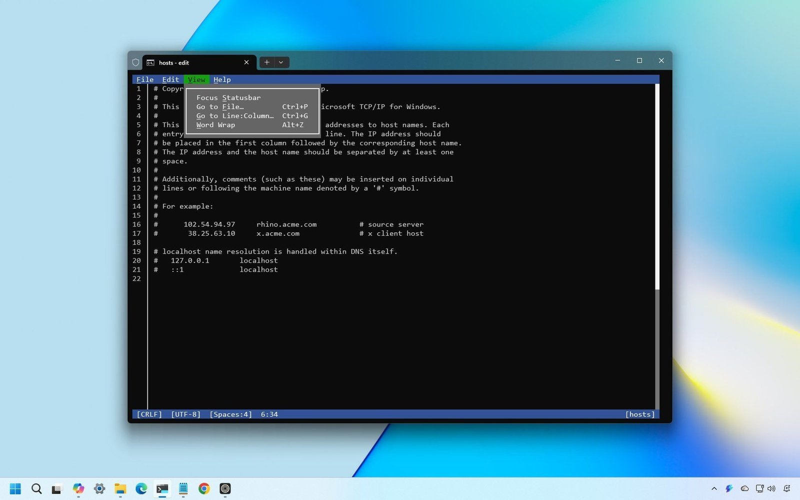 How to edit text files directly from Command Prompt and PowerShell on Windows 11 — using Microsoft Edit just like Linux's Nano