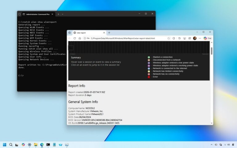 How to generate a Wi-Fi report on Windows 11