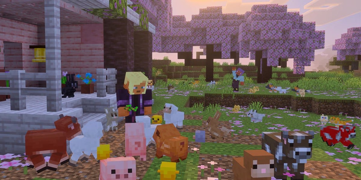 Minecraft's getting cuter baby animals whose single pixel eyes you can stare into as you nudge them into lava