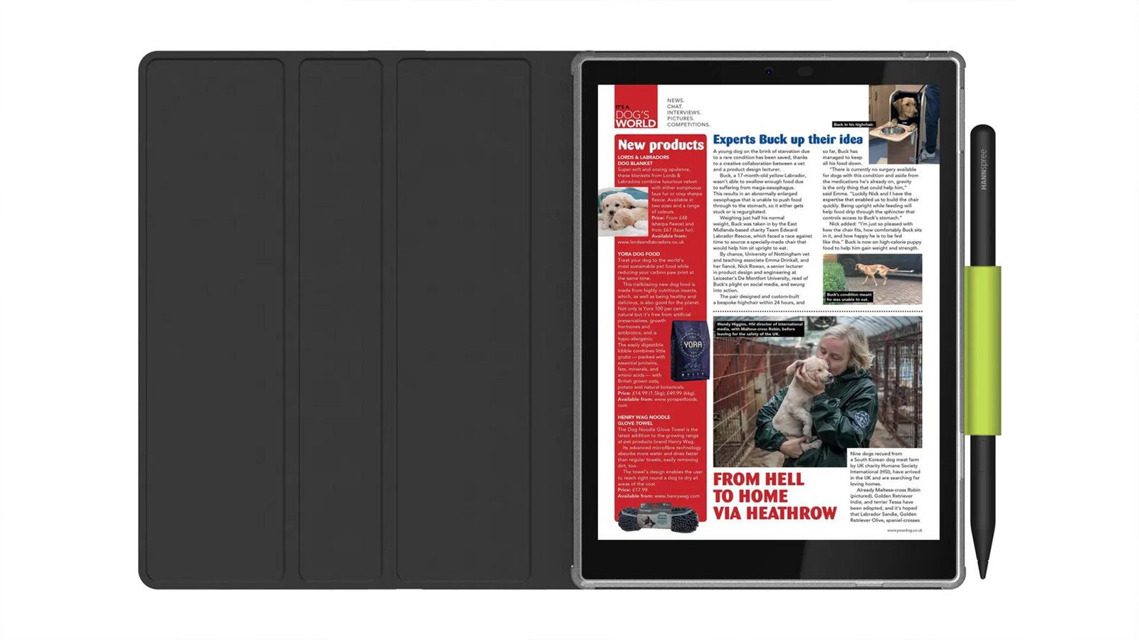 This Android-based tablet blends a paper-like display with app support