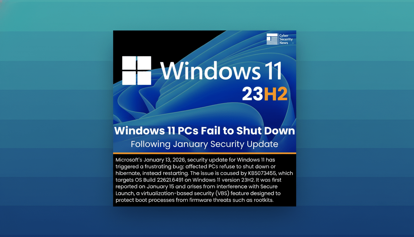 Windows 11 PCs Fail To Shut Down After Update