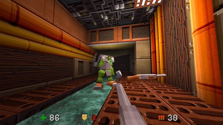 Ambitious developer showcases slick triple-level Quake-like game stored in tiny 64KB executable — every game asset tucked inside what could be a ‘rounding error’ in modern app payload terms