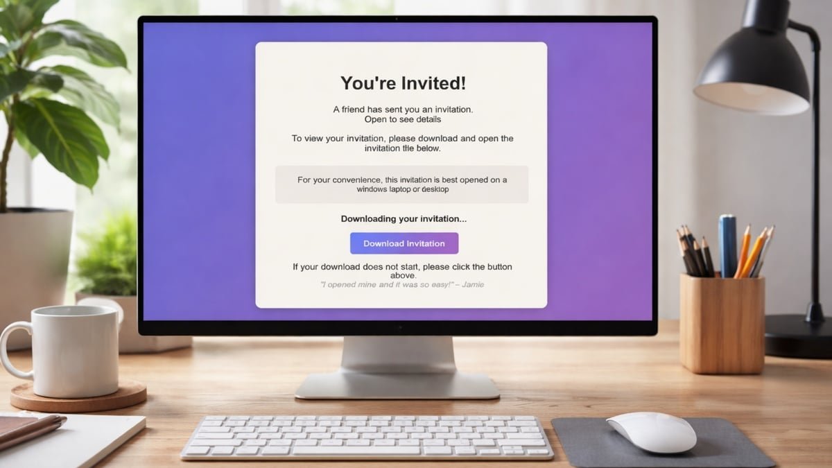 Hackers Are Using Fake Invitations to Take Over Your PC