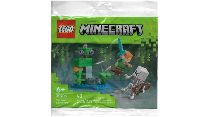 LEGO Minecraft The Lush Cave Fight Polybag Set 30705 Review