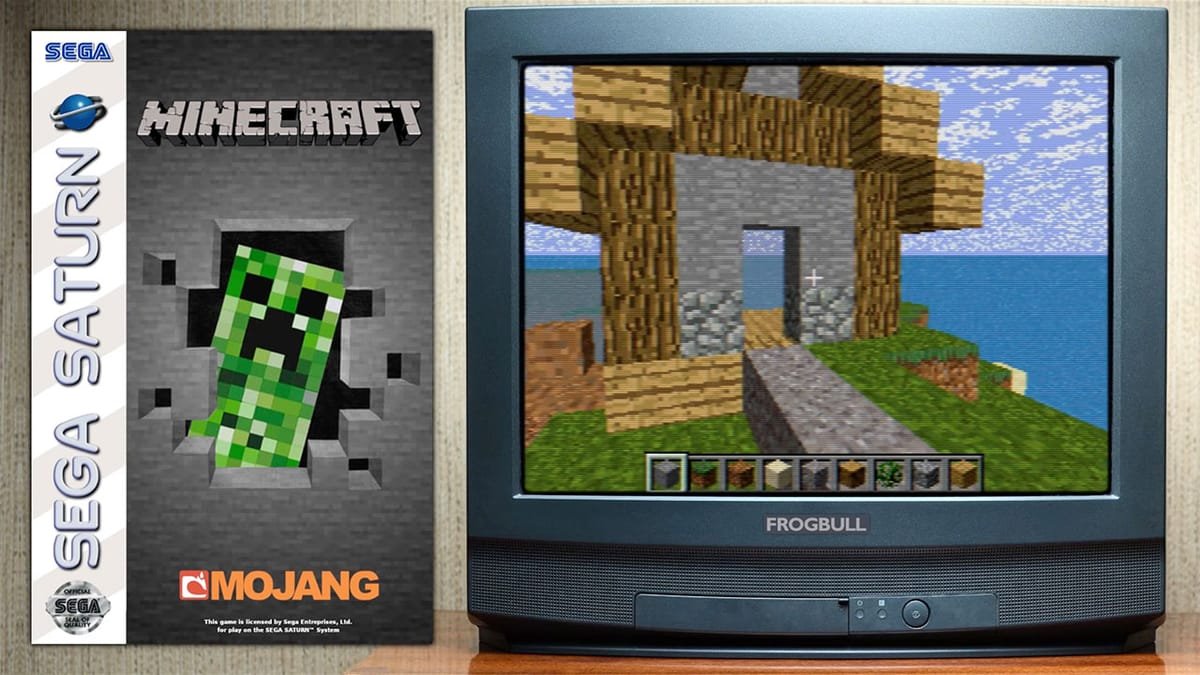 Minecraft Has Been Ported To The Sega Saturn