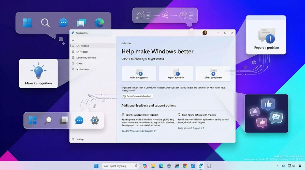 A quick tour of the new Windows 11 Feedback Hub