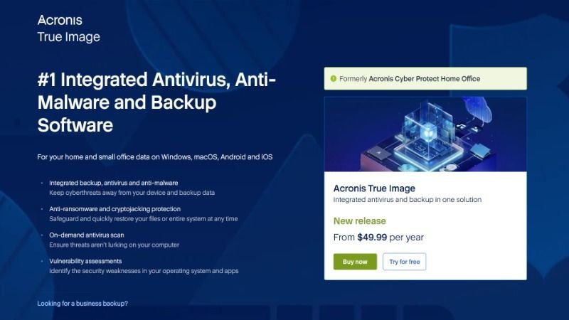 Back up and secure your computers with Acronis True Image — now 50% off for a limited time