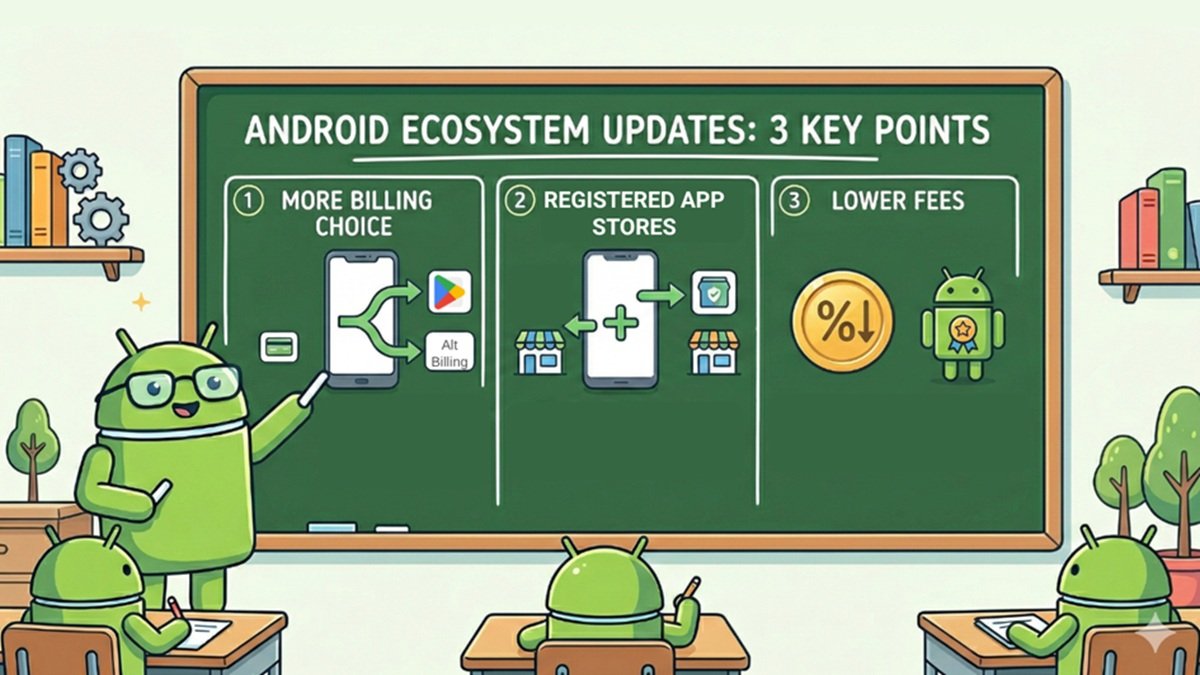 Google Expands Payment Choices and Alternative App Stores on Android