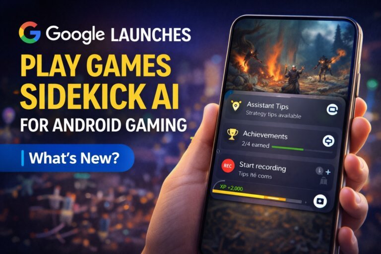 Google Launches Play Games Sidekick AI for Android Gaming