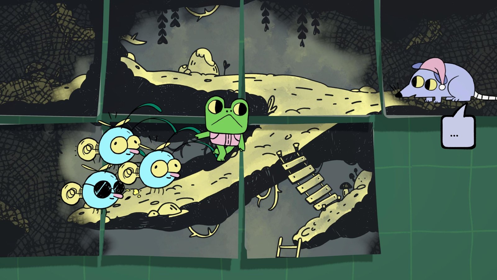 I'm celebrating Spring by helping a little frog wake up from hibernation in the cosy puzzle game Walk the Frog