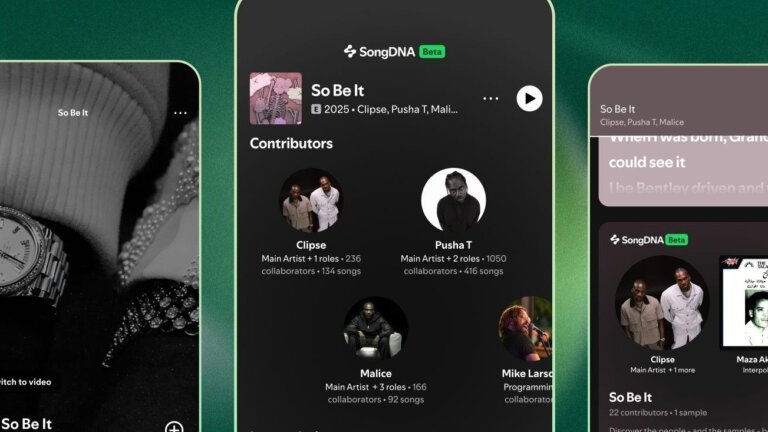 It's in the SongDNA: an 'immersive' Spotify test that lets you discover everyone involved