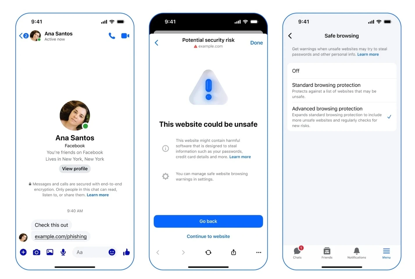 Messenger can warn you about sketchy links without knowing what you clicked